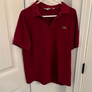 Lacoste Men's Deep Red Polo Shirt